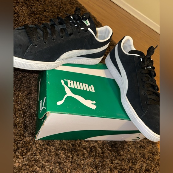 Puma Suede Black and White Size 13 - Picture 6 of 15